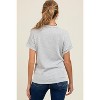 Pinkblush Heather Grey Ribbed Exposed Seam Maternity Short Sleeve Top - 4 of 4