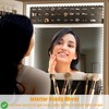 360° Swivel Jewelry Cabinet with Lights,Inside Makeup Mirror,Rotatable Full Length Mirror with Jewelry Storage - 4 of 4
