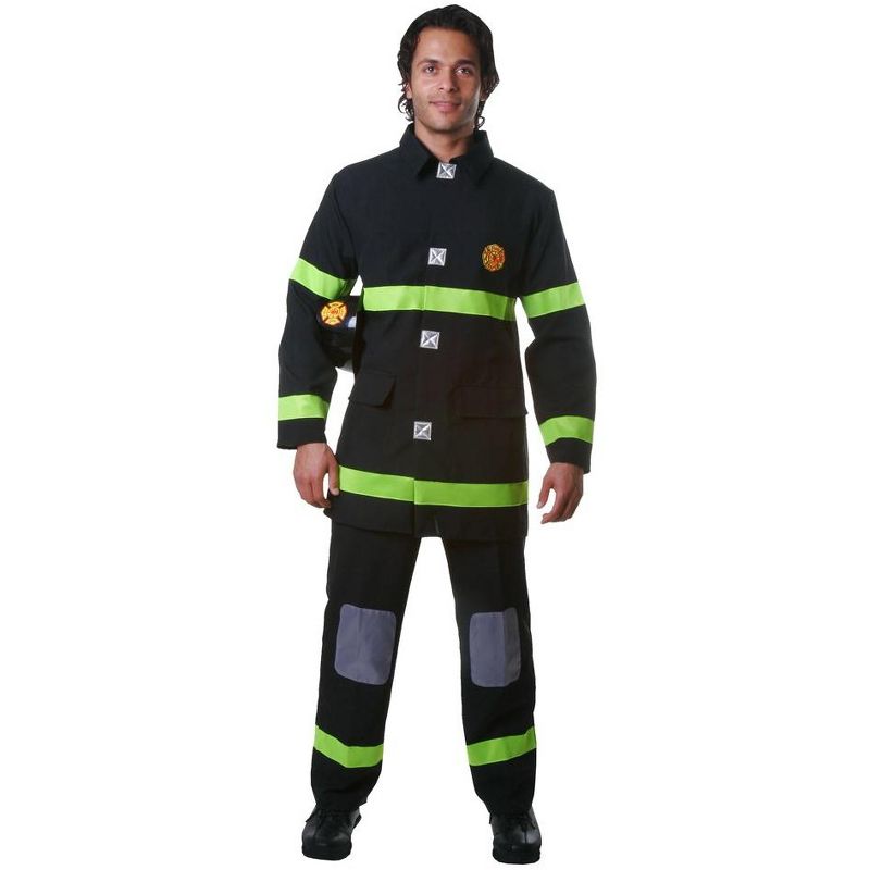 Dress Up America Fire Fighter Costume for Adults, 1 of 3