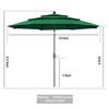 Aoodor 10 ft Patio Umbrella, Outdoor Table Umbrella, Market Umbrella with 3 Tier - 3 of 4