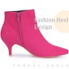Perphy Women's Elegant Pointed Toe Side Zip Stiletto Heels Ankle Booties - 4 of 4