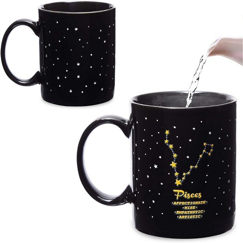 Okuna Outpost Pisces Color Changing Mug, Zodiac Astrology Sign Cup (11 ...