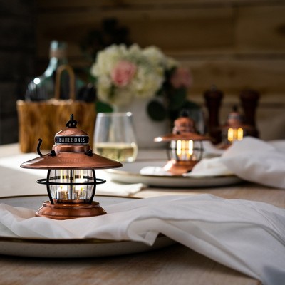 Antique Copper Mini Steel Lantern Inspired by Vintage Mining Lights