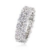 Ross-Simons 5.50 ct. t.w. CZ 2-Row Eternity Band in Sterling Silver - 4 of 4