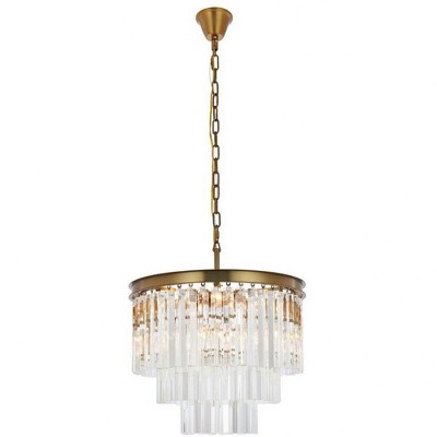 Elegant Lighting Sydney 9 - Light Chandelier in  Satin Gold