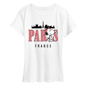 Women's - Peanuts - Belle Paris France Short Sleeve Graphic T-Shirt - 1 of 4