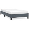 Bed Frame Dark gray Velvet (100% polyester), Plywood, Engineered wood - 2 of 4