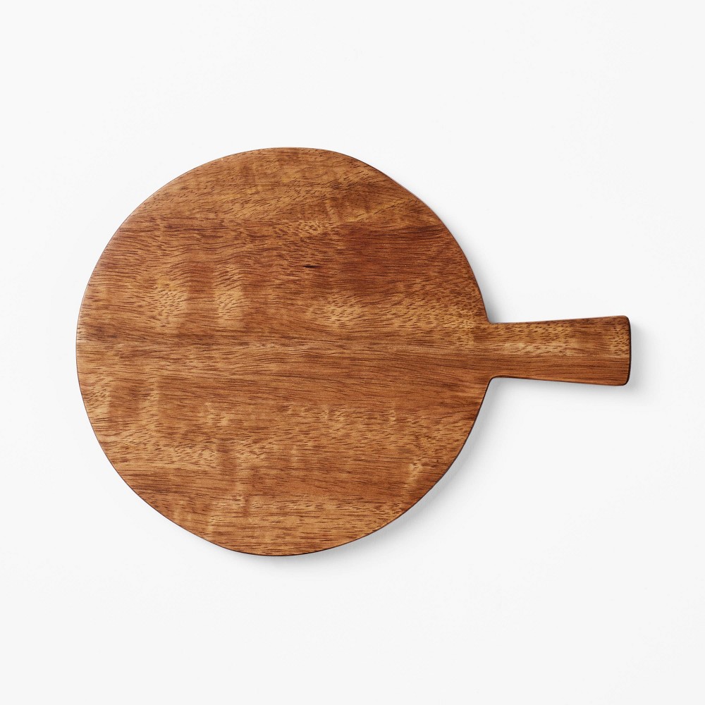 Photos - Serving Pieces Wooden Mini Round Serve Board with Handle - Figmint™
