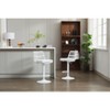 NicBex Rattan Swivel Counter and Bar Stools,Counter Stools with Adjustable Seat Height,Barstools with Cushion for Dining Room,Set of 2 - 3 of 4