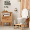 Toilet Stool, Potty Stool, Toilet Foot Stool Waterproof and Non Slip Bamboo Toilet Stool Toilet Ottoman - MedicalKIngUsa - 4 of 4