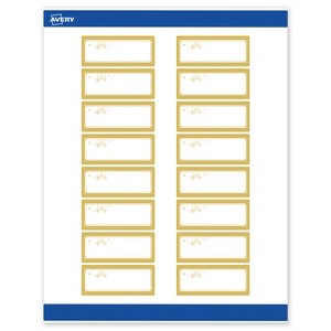 Avery Labels, 1" x 2-5/8", Gold-Metallic Ornaments, Matte, 160ct - 1 of 4