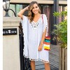 Women‘s Cover Up Pullover Swimsuit Tassel Dresses Hollow Out - 2 of 4