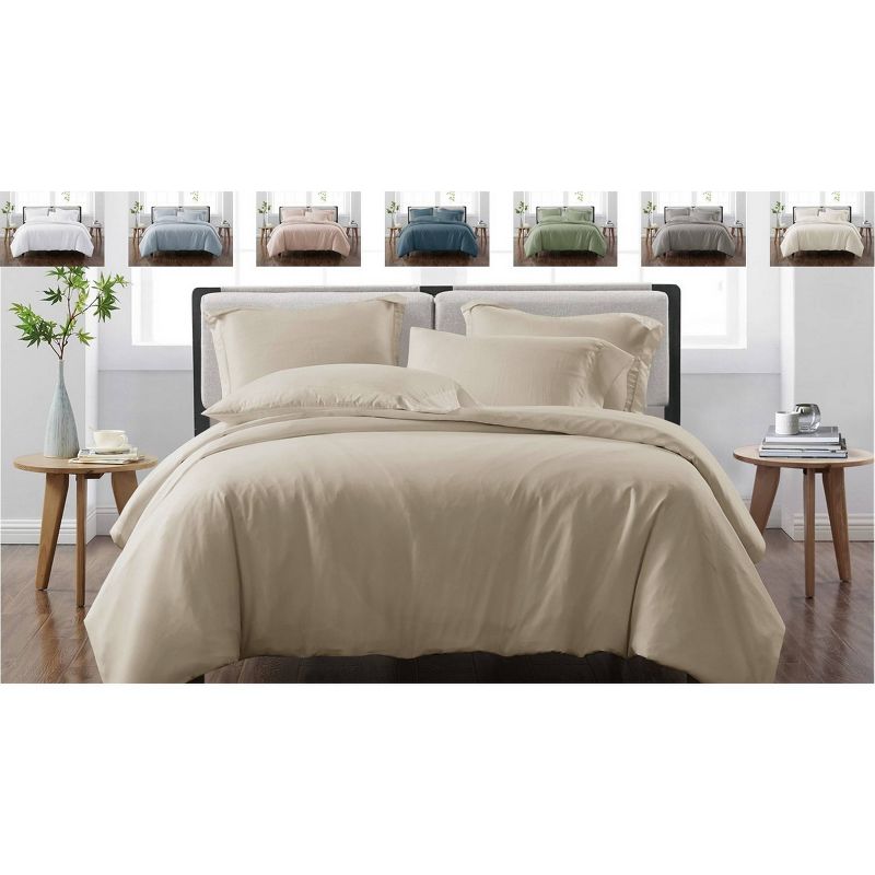 Heritage Solid Duvet Cover Set - Cannon, 6 of 9