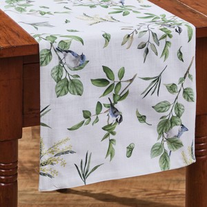 Park Designs Songbird Green Floral Table Runner 13" x 54" - 1 of 4