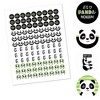 Big Dot of Happiness Party Like a Panda Bear - Baby Shower or Birthday Party Round Candy Sticker Favors - Labels Fits Chocolate Candy (1 sheet of 108) - 2 of 4