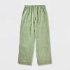 Girls' Adaptive Woven Cargo Pull-On Pants - Cat & Jack™ Sage Green - 2 of 3