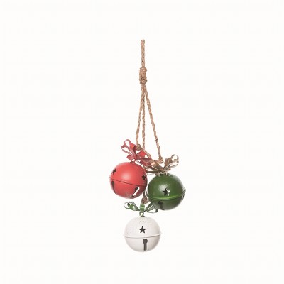 Transpac Metal Multicolor Christmas Jingle Bells Decor