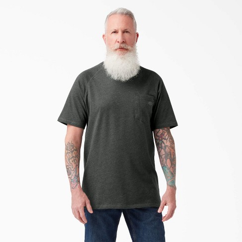 Camiseta Manga Corta Refrescante Dickies Para Hombre Tallas Grandes Y Altas - Color DEEP Lake Heather