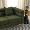 Sapphtopaz Oversized Couches for Living Room Upholstered Couch with Tufted Arms & Metal Leg Leisure Sofa Bed with Pillows for Bedroom - 2 of 4