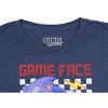 Seven Times Six Sonic The Hedgehog Boys' Game Face Kids Video Game Character T-Shirt Blue - 4 of 4