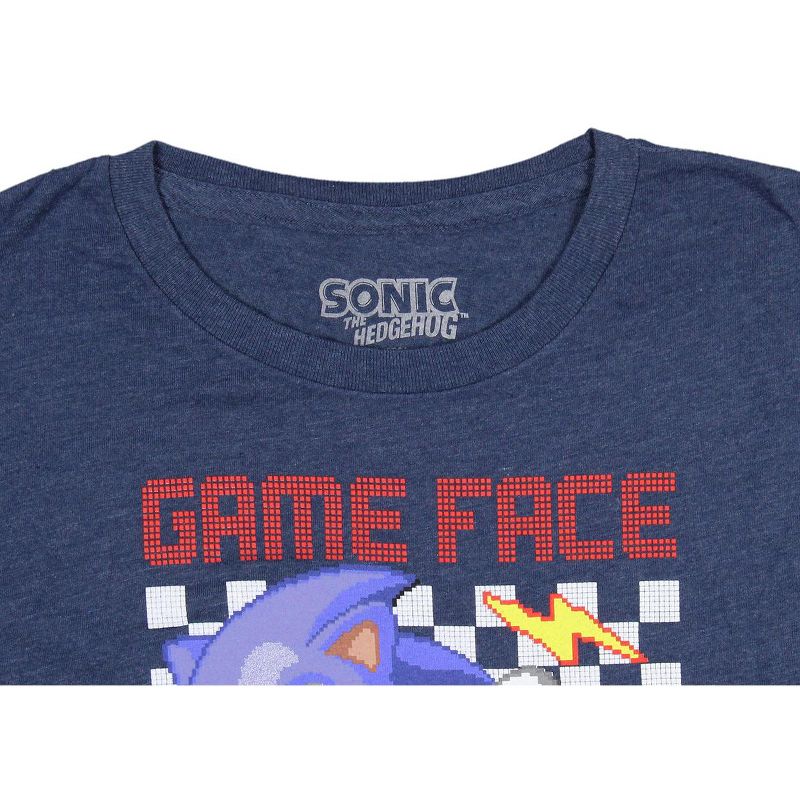 Sonic The Hedgehog Boys' Game Face Kids Video Game Character T-Shirt, 3 of 4