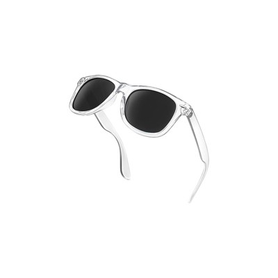 Attop Polarized Sunglasses Retro Square Design Sunglasses UV400 Fashion, Clear Color