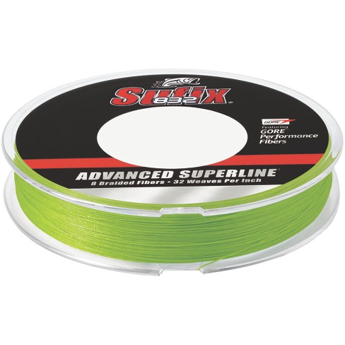 Sufix 150 Yard 832 Advanced Superline Braid Fishing Line - 6 Lb. - Neon  Lime : Target