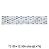 Unique Bargains Christmas Table Runner Blue White 72"x13" 1 Pc - 3 of 4