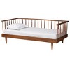 Baxton Studio Matilda Mid-Century Modern Ash Walnut Finished Wood Twin Size Daybed - 2 of 4