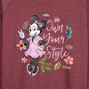 Women's - Disney - Own Your Style Lightweight French Terry Wide Neck Long Sleeve Shirt - 2 of 4