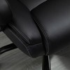 TiramisuBest 400lbs Black Faux Leather Executive Chair, Wide Seat, Adjustable Height - 2 of 4