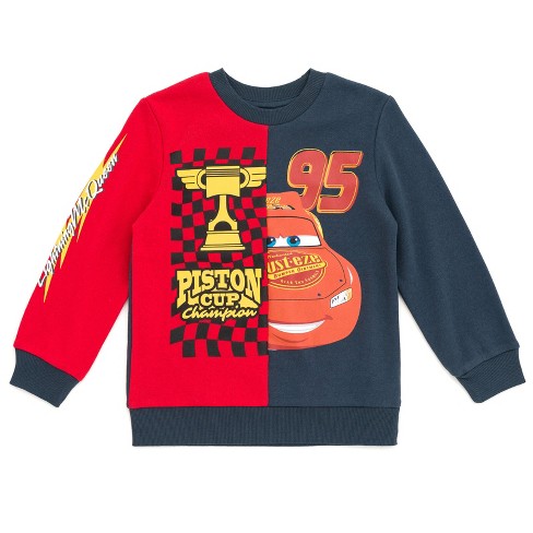 Disney Pixar Cars Lightning McQueen Toddler Boys Fleece Sweatshirt 2T