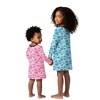 The Pink Picket Fence Suzie Dino Dress for Girls – Long Sleeve Play Dress – Hand-Painted Dinosaur Print - 2 of 4