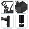 Yaheetech Set of 4 Modern Armchairs with Open Backrest - 4 of 4