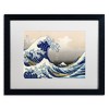 Katsushika Hokusai 'The Great Kanagawa Wave' Matted Framed Art - 2 of 4