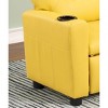 LOVMOR Kids Recliner Chair, Kid Upholstered Couch with Cup Holder, Footrest&Backrest, Toddlers Velvet Recliner w/ Headrest&Footrest - 4 of 4