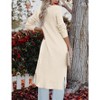 Essential Solid Open Front Maxi Long Knitted Cardigan Sweater for Women - 3 of 4