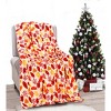 Extra Plush and Comfy Microplush Throw Blanket (50" x 60") Falling Leaves - 3 of 4