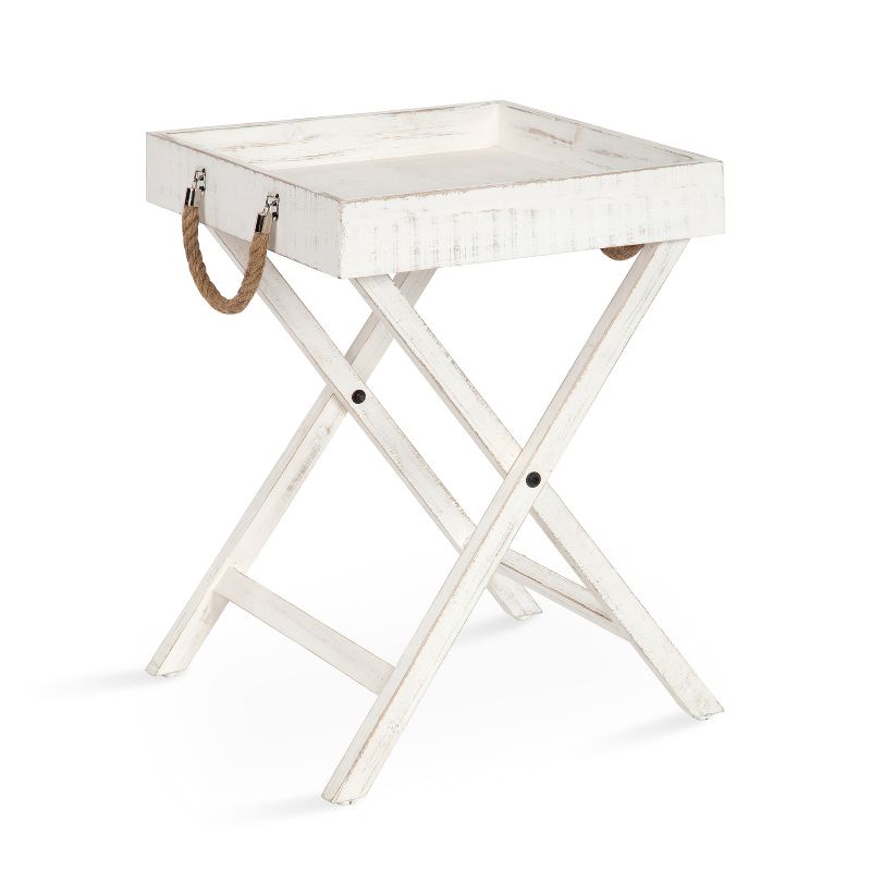 Kate and Laurel Bayville Wooden Tray Table, 1 of 8