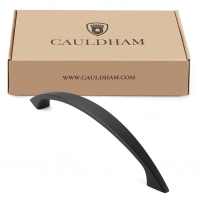 Matte Black 5-Pack Arch Cabinet Pull Handles with Mounting Hardware