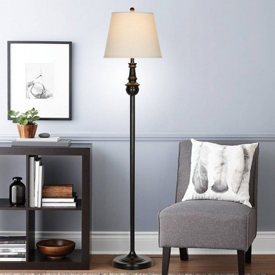 61.5" 3-way Floor Lamp Black - Cresswell Lighting