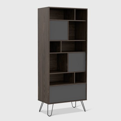 target bookshelf with doors