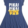 Girls' - Pokémon - Pika! Pika! Fit & Flair Cap Sleeve Dress - 2 of 3