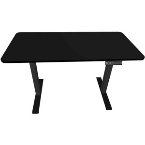 Uncaged Ergonomics Rise Up Essential Electric Standing Desk Adjustable Black Frame 23.7x47.2 Black Top Compact Sit Stand Workstation - 1 of 4