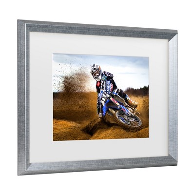 Attila Szabo Desert King Silver Framed Canvas Wall Art