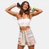Women's Vibrant Striped Beach Shorts - Cupshe - 3 of 4