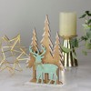 Northlight 10" Natural Wood and Green Reindeer in Woods Christmas Decoration - 2 of 4