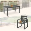Arceso Patio Table and Chairs set , HDPS 5-Piece Outdoor Dining Set, Patio Furniture for Deck, Poolside, and Backyard - 2 of 4