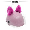 Unique Bargains Universal Bicycle Motorcycle Helmet Decor Accessory Rose Red White 1 Pair - 3 of 4