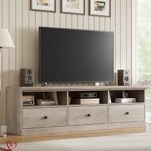 TV Stand for 65/70/75 Inch TV Entertainment Center with Storage Drawer Mid-Century Modern TV Console with Open Shelves 70in Media TV Cabinet - 1 of 4